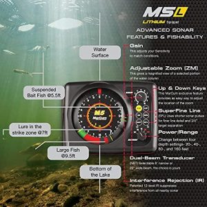 MarCum M5L Lithium Powered Ice Fishing Flasher